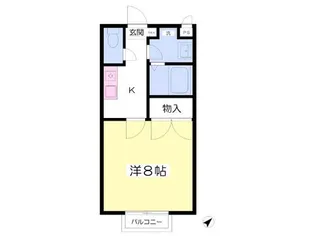 メゾンナカゴミ【1階】の間取り