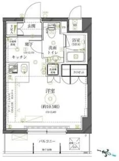 クレイシア世田谷船橋【4階】の間取り