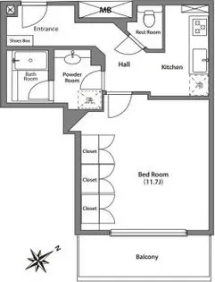 ザ・タワー・グランディア【8階】の間取り