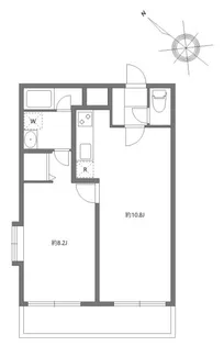 エルスタンザ中野新井【1階】の間取り