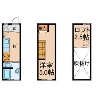千葉県市川市真間5【一戸建】の間取り