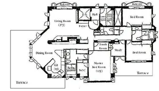 ラミュー白金【1階】の間取り