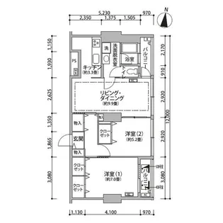 東雲キャナルコートCODAN12号棟【5階】の間取り