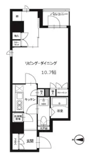 レックスガーデン神楽坂北町の間取り