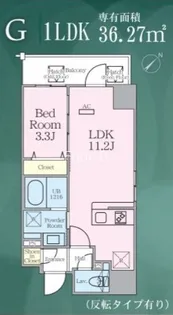 ゼンパレス日本橋【9階】の間取り