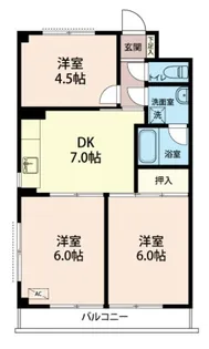 大山マンション【1階】の間取り
