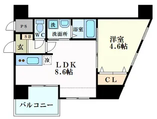 KatayamaBLDG24【6階】の間取り