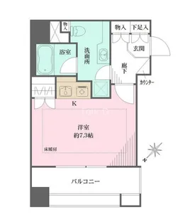 ファミールグラン銀座4丁目【8階】の間取り