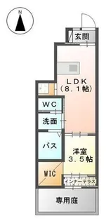 グレーシア皆春【1階】の間取り