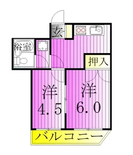 山本ハイツ【2階】の間取り