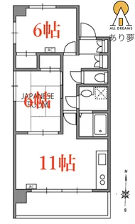 アルカディア【5階】の間取り