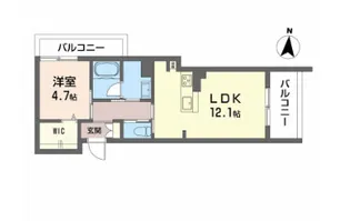 WithPlus上熊本駅前【1階】の間取り