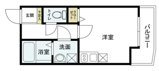 グランディール睦町【1階】の間取り