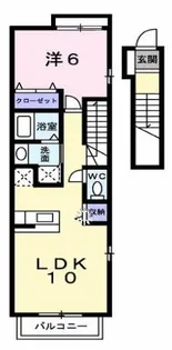 ピュアファウンテンヴィラIII【2階】の間取り