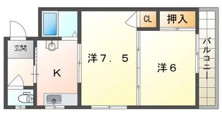 レジデンスパール【2階】の間取り