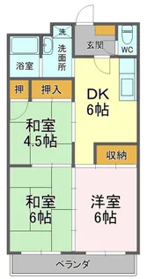 アムール・HARU【5階】の間取り