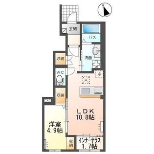 Sunmarina (サンマリーナ)【1階】の間取り