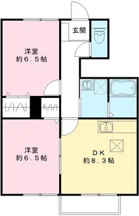 エゼ・ヴィラージュ【1階】の間取り