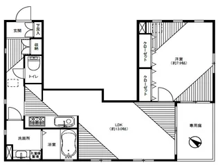FLAT K(フラット ケー)【1階】の間取り