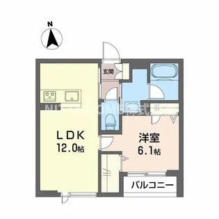 シャーメゾン千代田【3階】の間取り