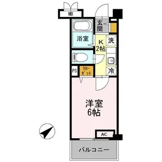 クレール加茂【2階】の間取り