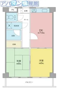 ダイアパレス新大前【3階】の間取り
