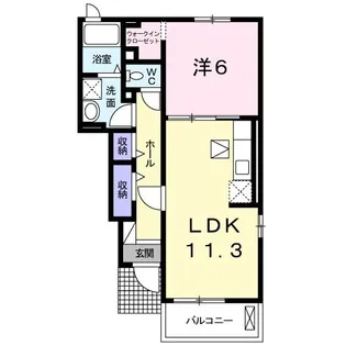 シオンIIA【1階】の間取り