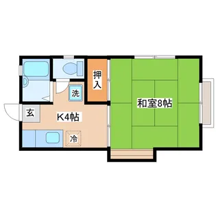 ハッピーシャトル【2階】の間取り