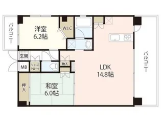 ウェスティン鉄砲町【12階】の間取り