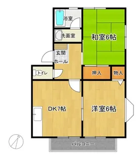 オークランドハイム【2階】の間取り