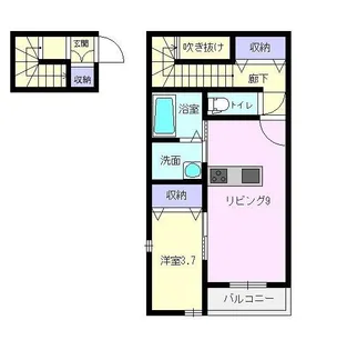 ドルチェ・ヴィータ吉野ケ里A【2階】の間取り