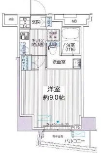 コスモグランス南品川【2階】の間取り