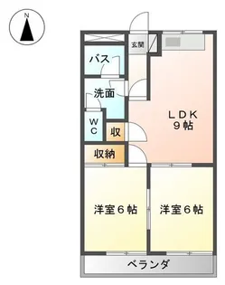 セントラルハイツ海老名【1階】の間取り