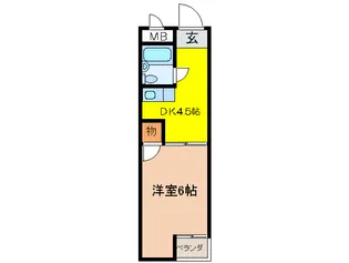 大宝小阪本町ロイヤルハイツ【1階】の間取り