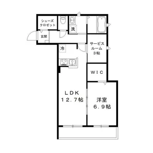パステル・リオン【1階】の間取り