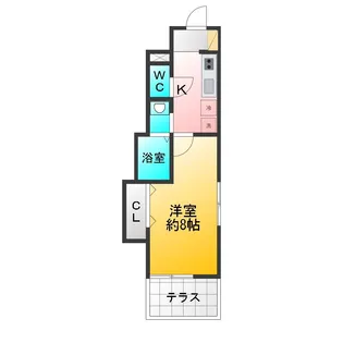 インパクトパレス【1階】の間取り