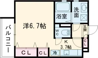 クレアール郡山I【2階】の間取り