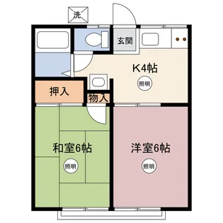 ハイツ森【2階】の間取り