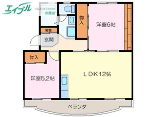 ファミリー久保山II【1階】の間取り