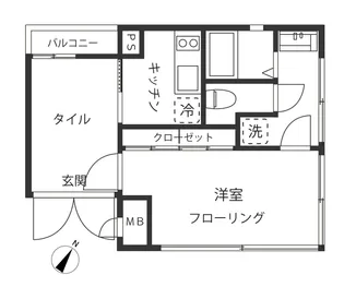 PORTO白金長者丸【2階】の間取り