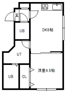 ブランノワール北2条【4階】の間取り