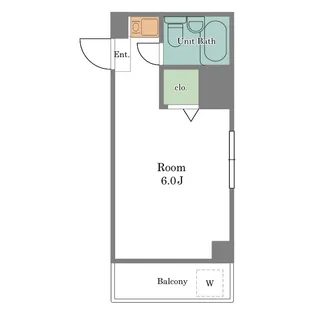 フラッツ松尾【1階】の間取り