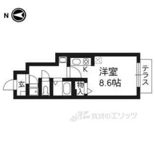 ヴェルドミール佐井【1階】の間取り