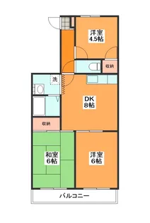 ジョイフルシノ【4階】の間取り