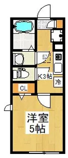 パストラーレ秋津【1階】の間取り