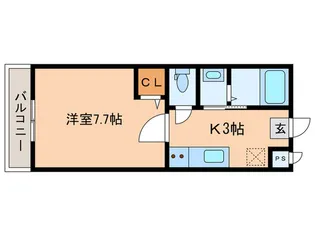 ウィズ大宮通【4階】の間取り