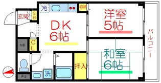 グローハイツ根岸【7階】の間取り