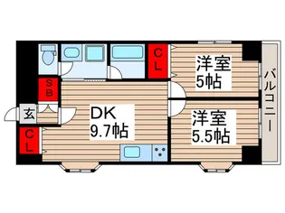 DRホームズ上野【7階】の間取り