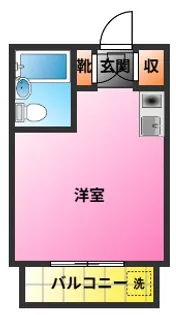 スカイコート元住吉第3【1階】の間取り