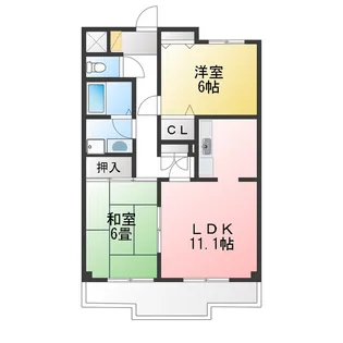 キングリー【4階】の間取り